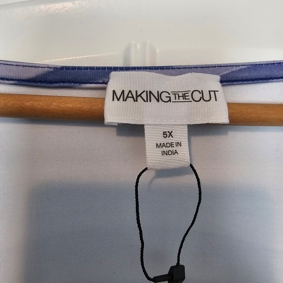 Making the Cut Bodysuit Womens Size 5X Blue Printed Skeleton Stretch Long Sleeve - Picture 5 of 10